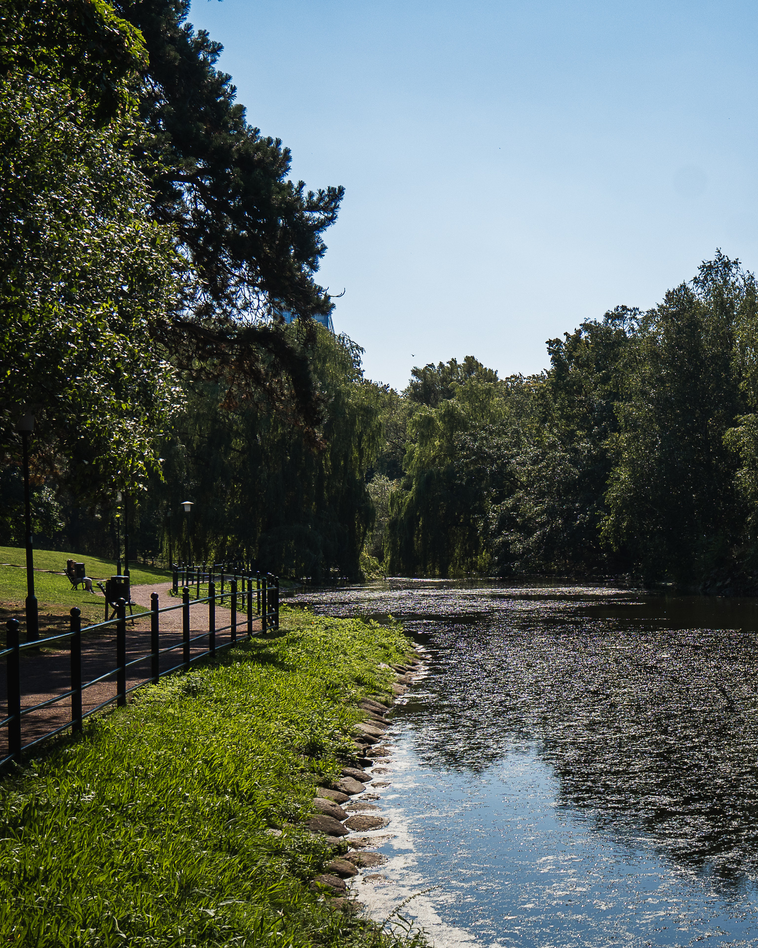 View of Slottsparken in summer