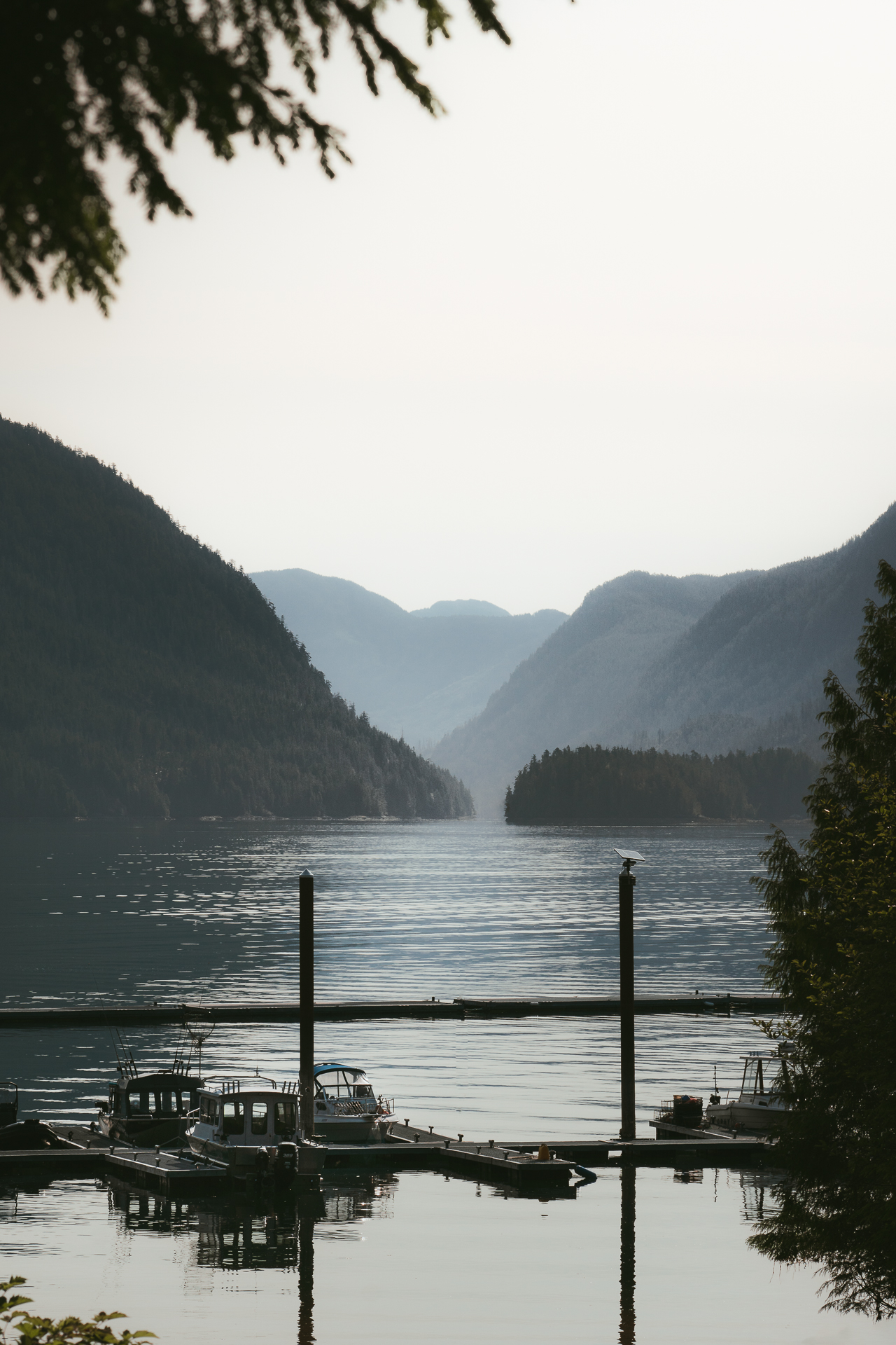 Views from the Secret Beach campsite in Vancouver Island, Canada