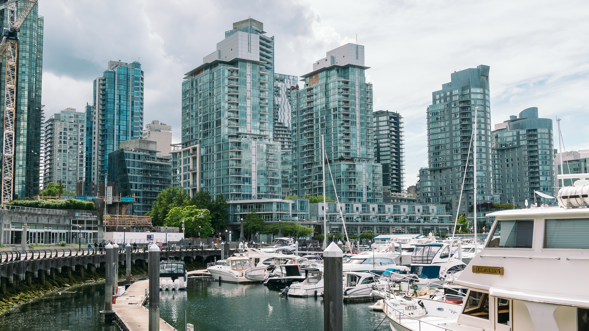 Puerto de Vancouver en British Columbia, Canadá