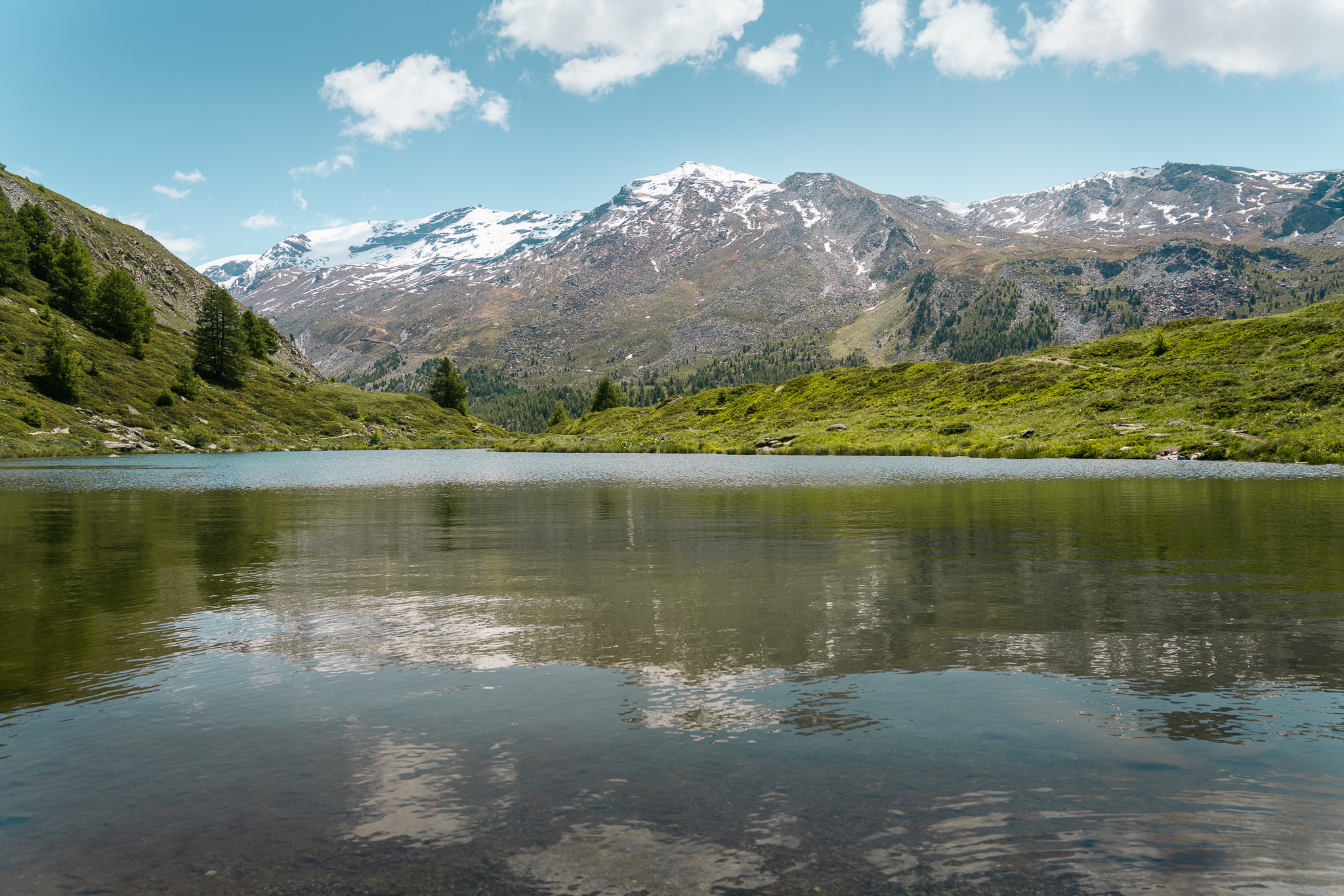 Lago Leisee Ruta Cinco Lagos de Zermatt