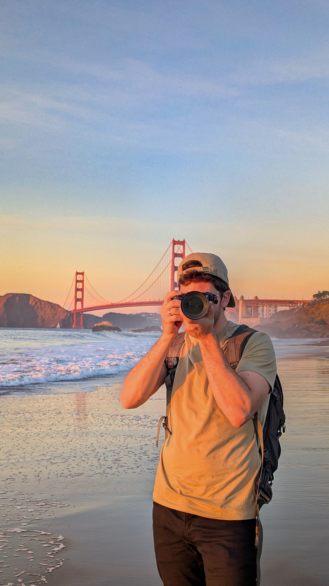 Atardecer en el puente de San Francisco
