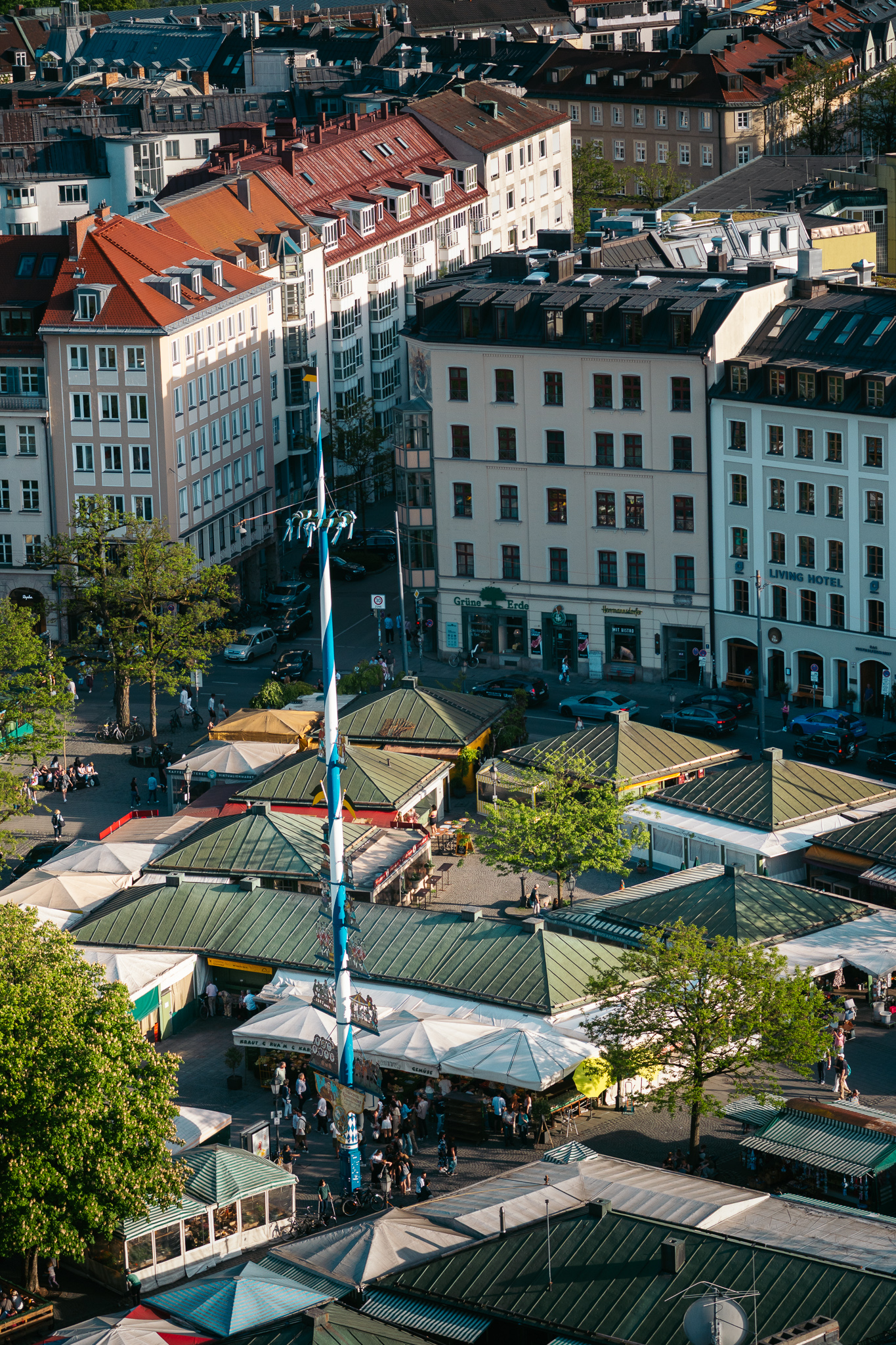 Viktualienmarkt desde las alturas