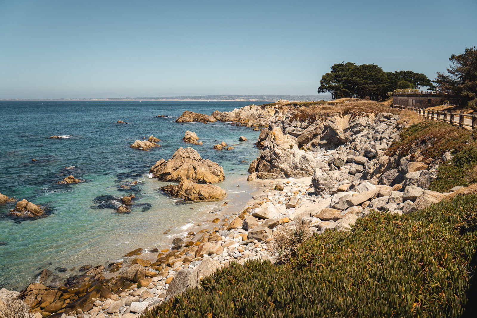 Monterey California coastline near Monterey Bay Aquarium