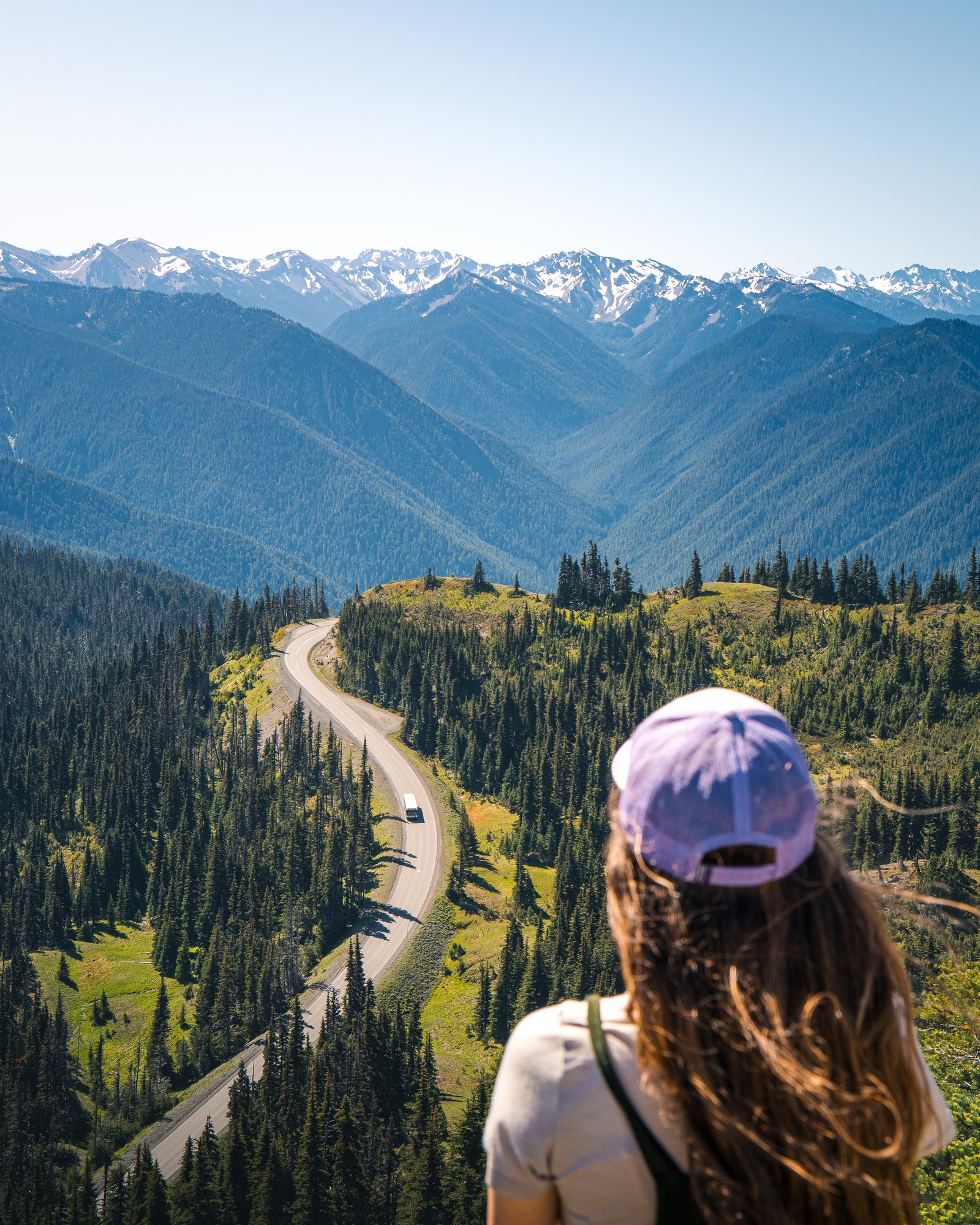 Vistas de las Olympic Mountains desde Hurricane Ridge